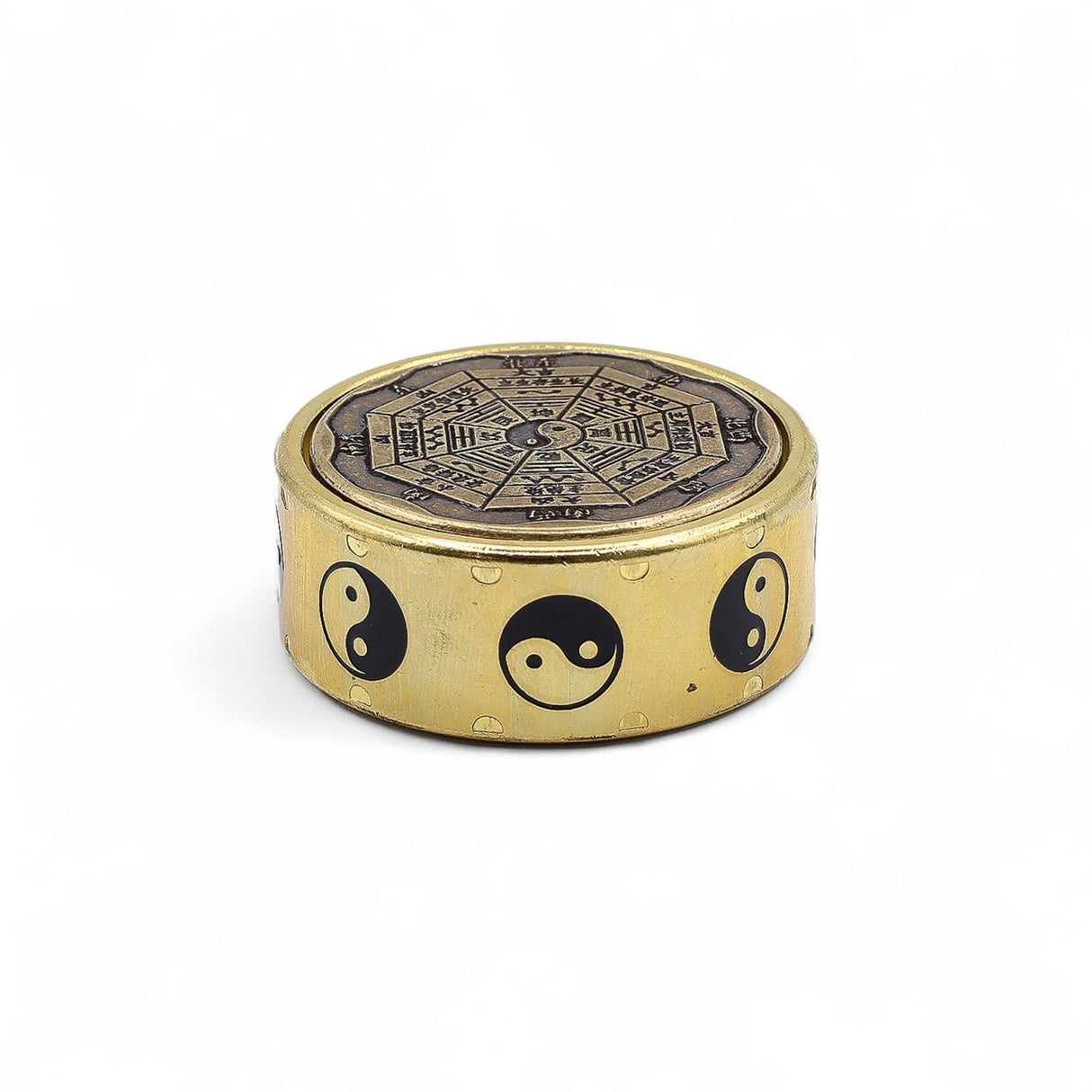 Feng Shui Bagua Yin Yang Metal Trinket Box - SHAMTAM.COM