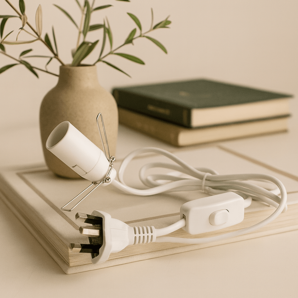 Fitting Cable White 1.5m UK - SHAMTAM.COM