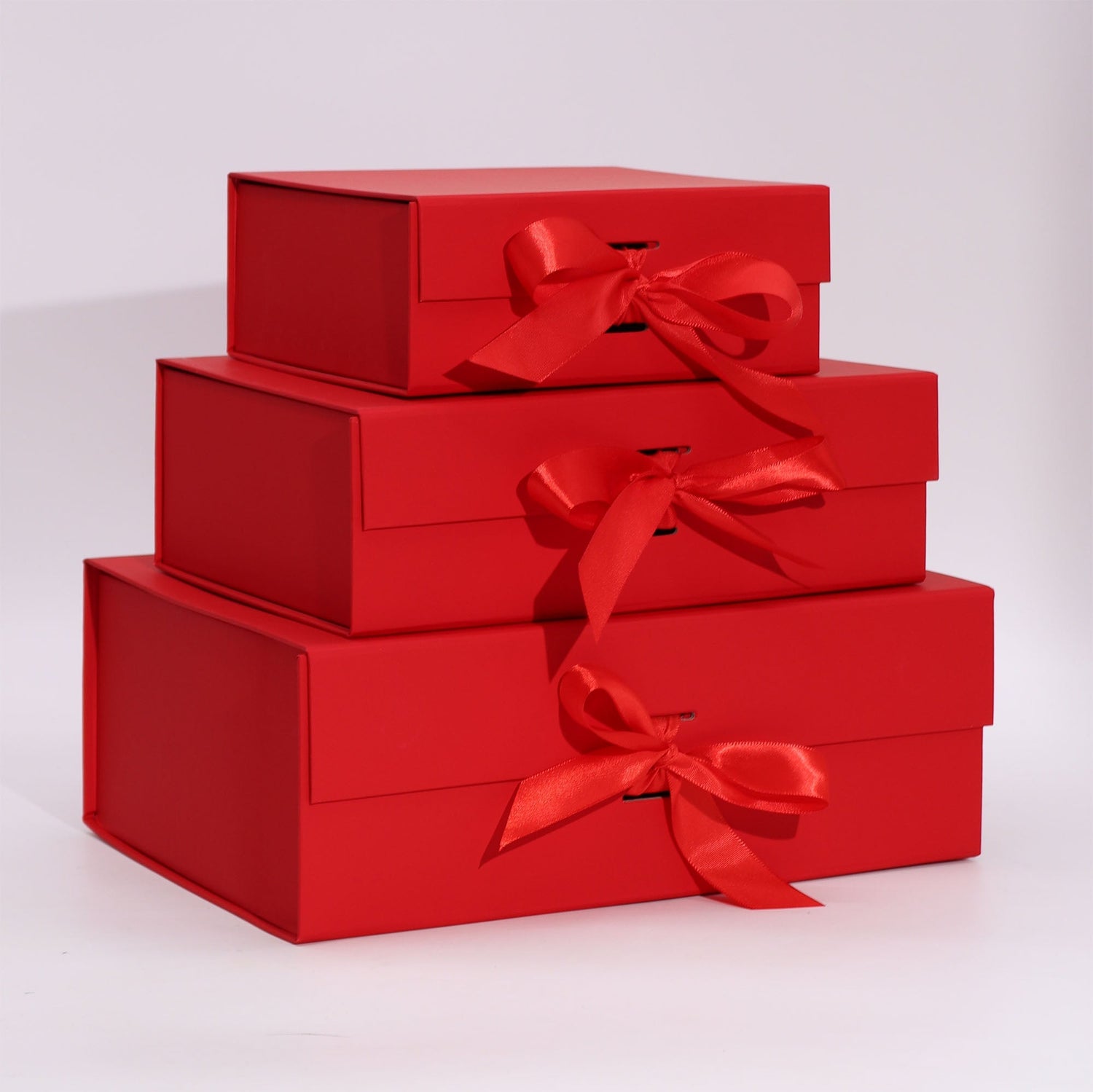 Flat Pack Gift Box - Extra Large (33x25x12cm) - Red - SHAMTAM.COM