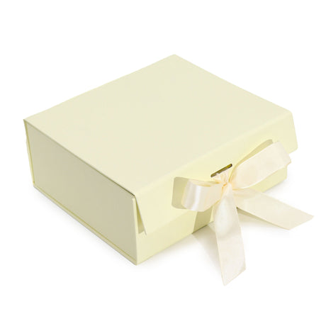 Flat Pack Gift Box - Medium Square (20x18.2x8cm) - Ivory - SHAMTAM.COM