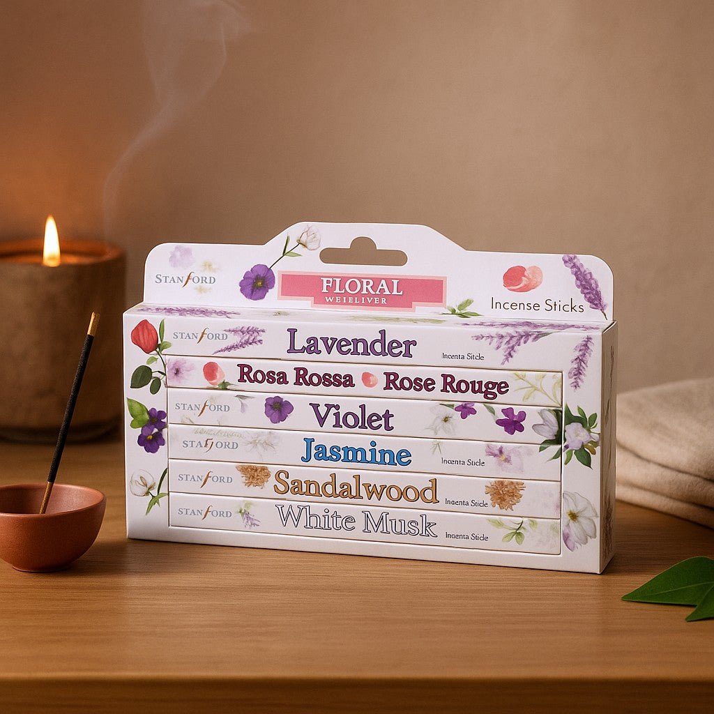 Floral Incense Sticks Gift Set, 6 Boxes Stamford - SHAMTAM.COM