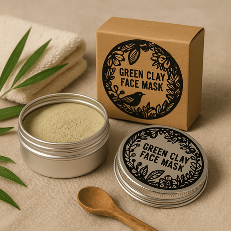 French Green Clay Facial Mask 80g - SHAMTAM.COM