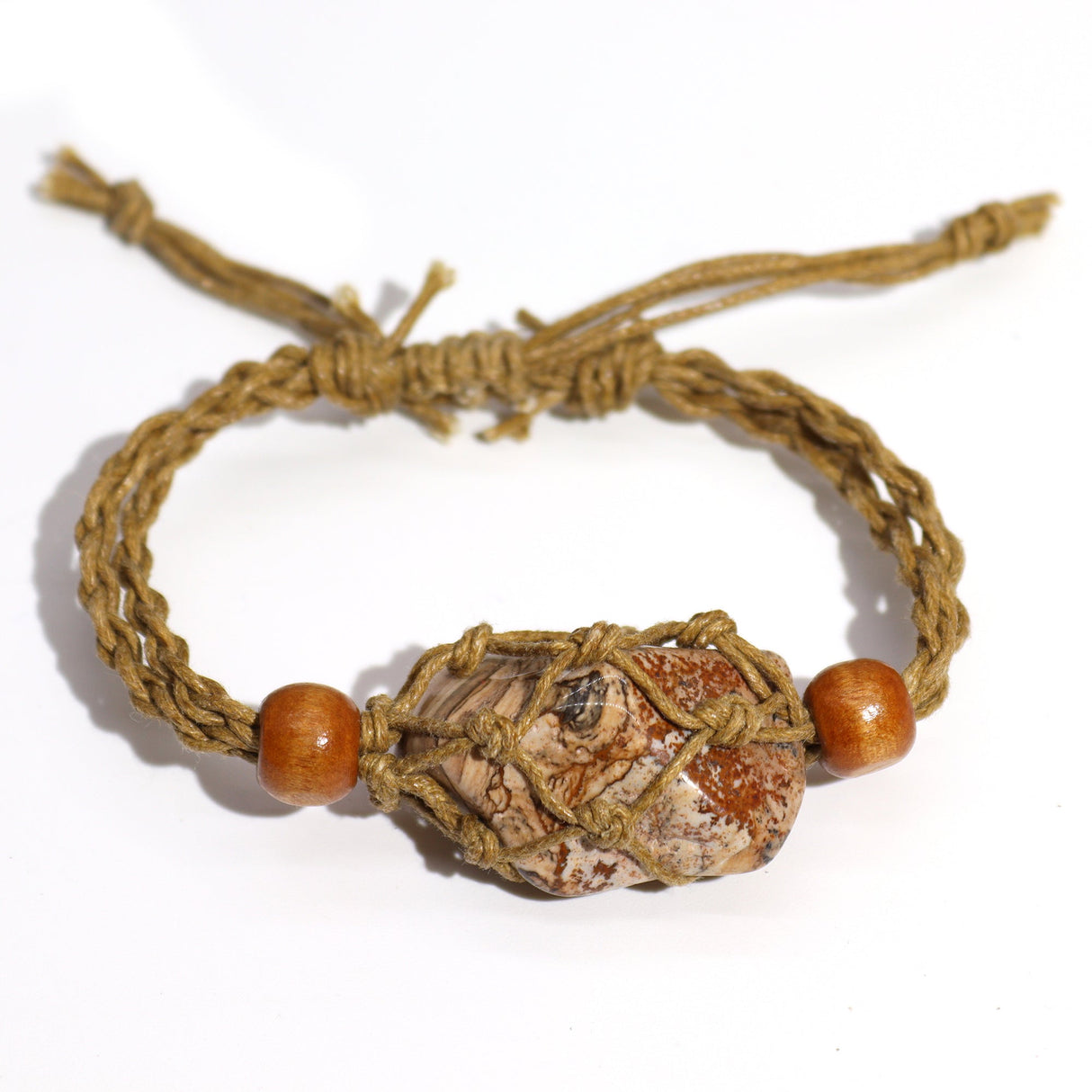 Gemstone Bracelet Cord - Sand - SHAMTAM.COM
