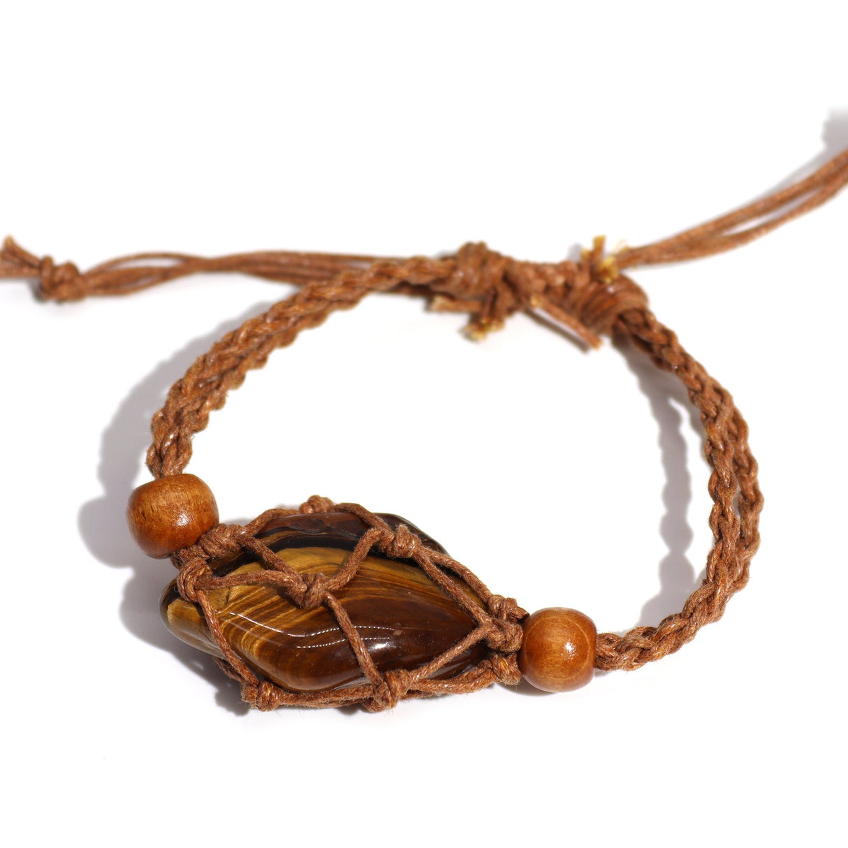 Gemstone Bracelet Cord - Brown - SHAMTAM.COM