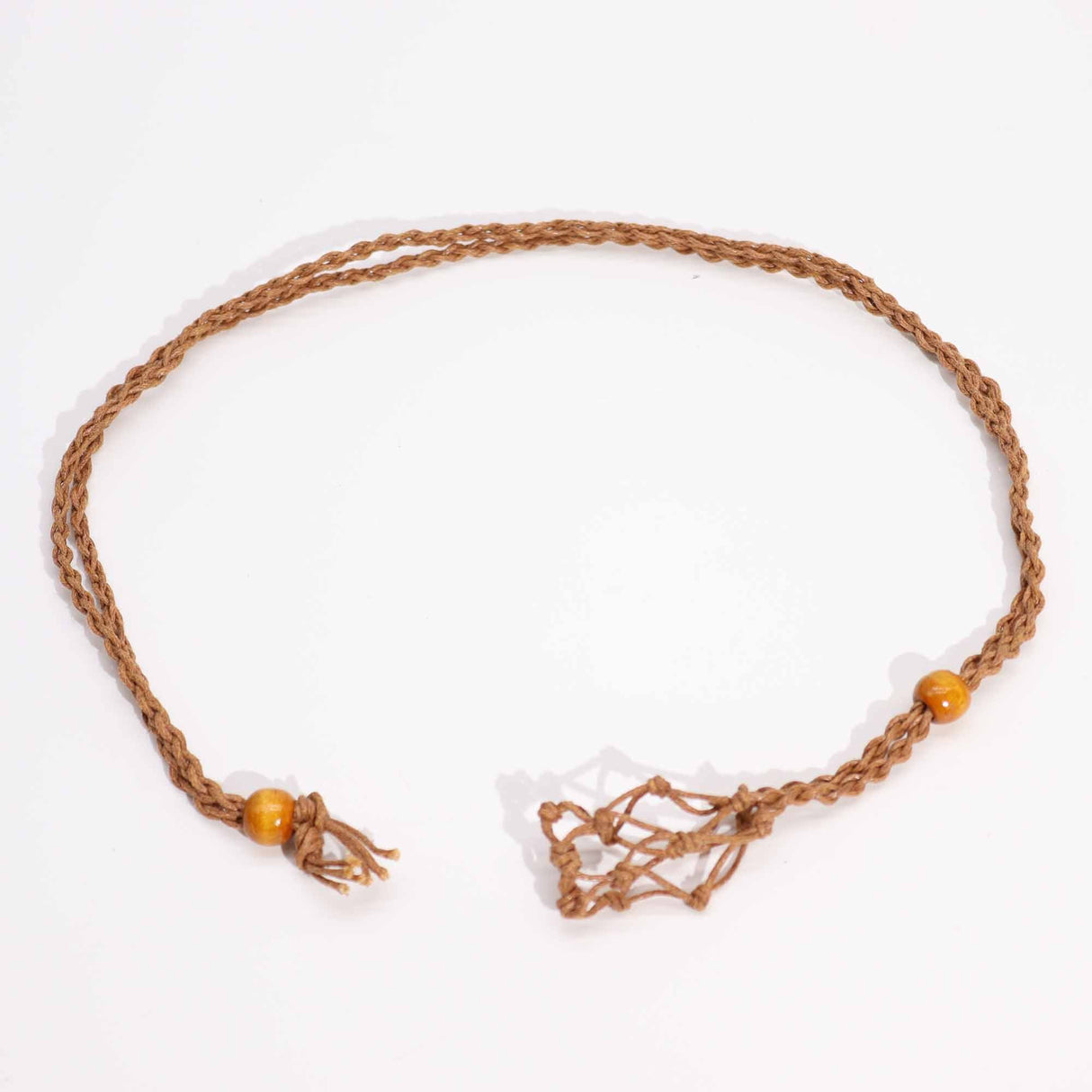 Gemstone Necklace Cord - Brown - SHAMTAM.COM
