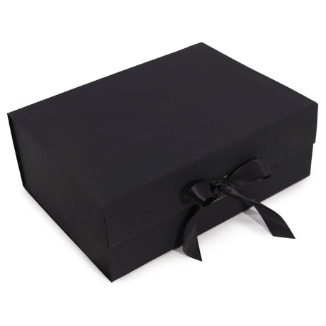 Flat Pack Gift Box - Extra Large (33x25x12cm) - Black - SHAMTAM.COM