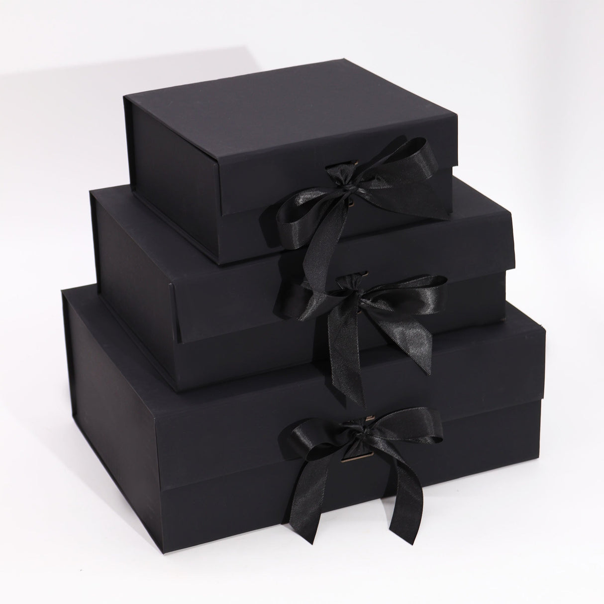 Flat Pack Gift Box - Extra Large (33x25x12cm) - Black - SHAMTAM.COM