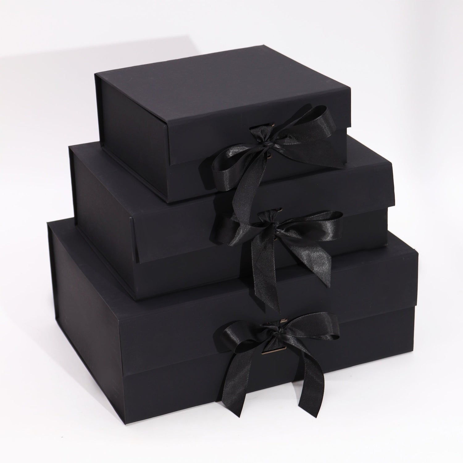 Flat Pack Gift Box - Extra Large (33x25x12cm) - Black - SHAMTAM.COM