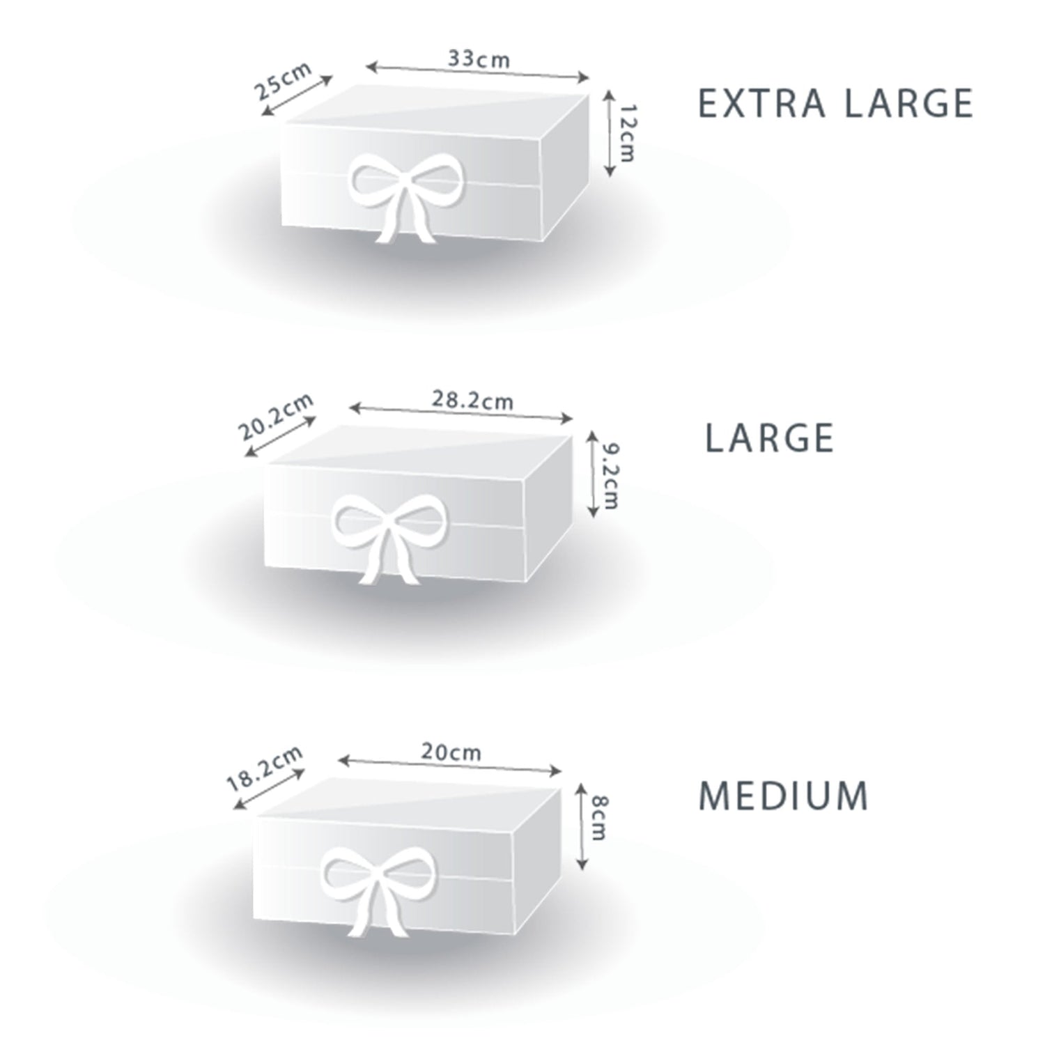 Flat Pack Gift Box - Large (28.2x20.2x9.2cm) - Ivory - SHAMTAM.COM