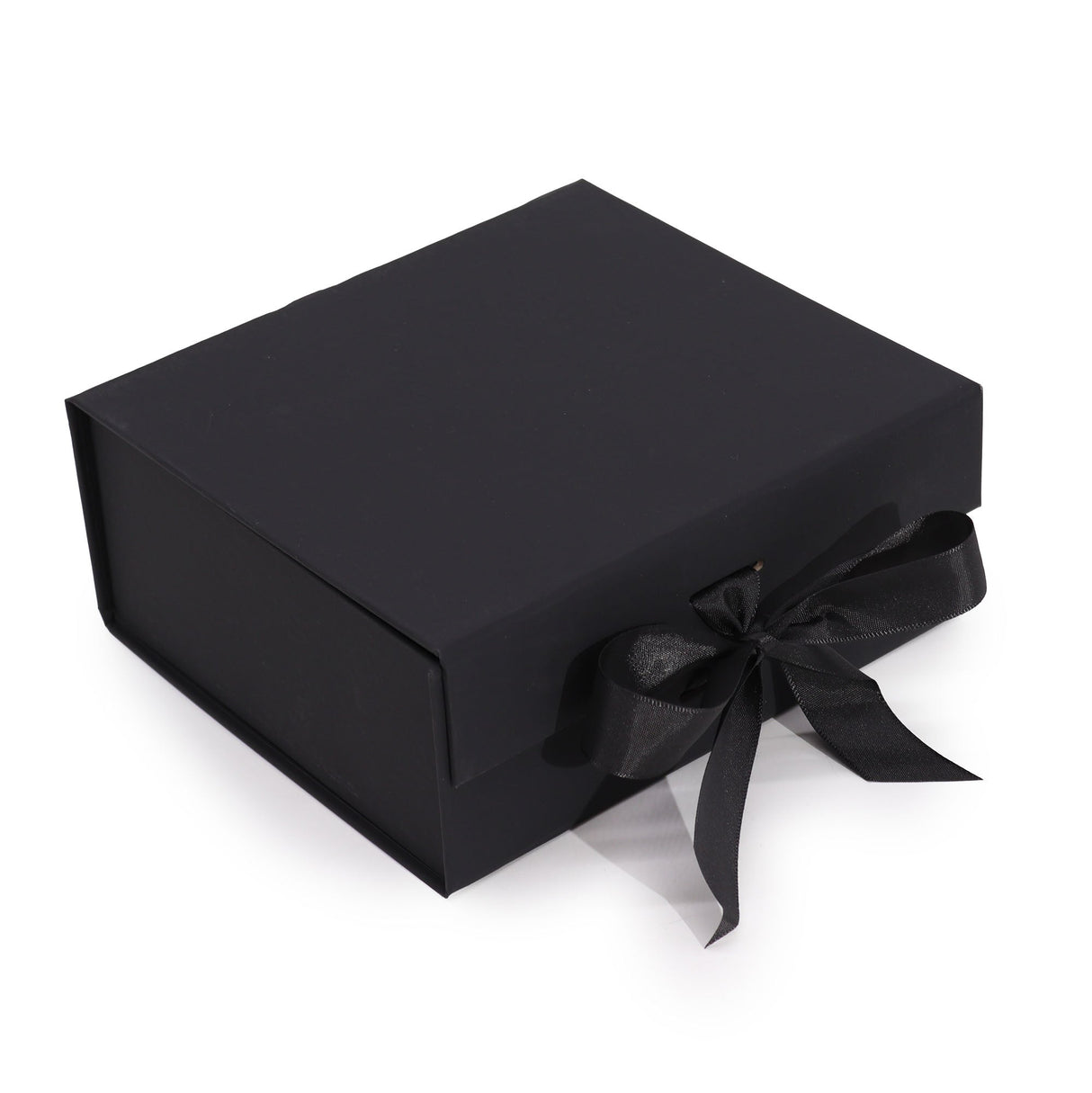 Flat Pack Gift Box - Medium Square (20x18.2x8cm) - Black - SHAMTAM.COM
