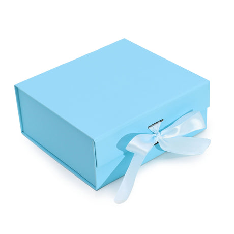 Flat Pack Gift Box - Medium Square (20x18.2x8cm) - Baby Blue - SHAMTAM.COM