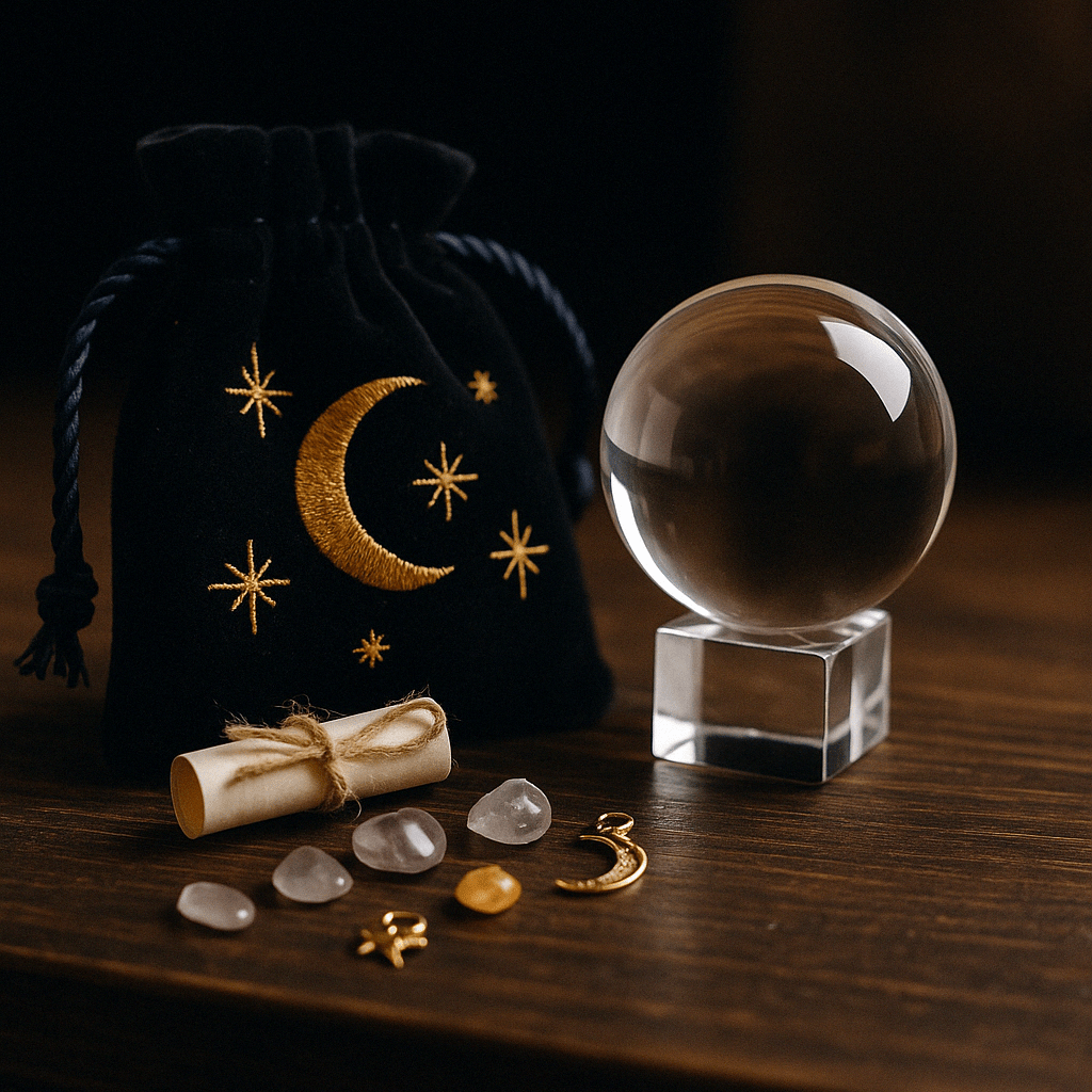 Crystal Ball on Stand 40mm - SHAMTAM.COM