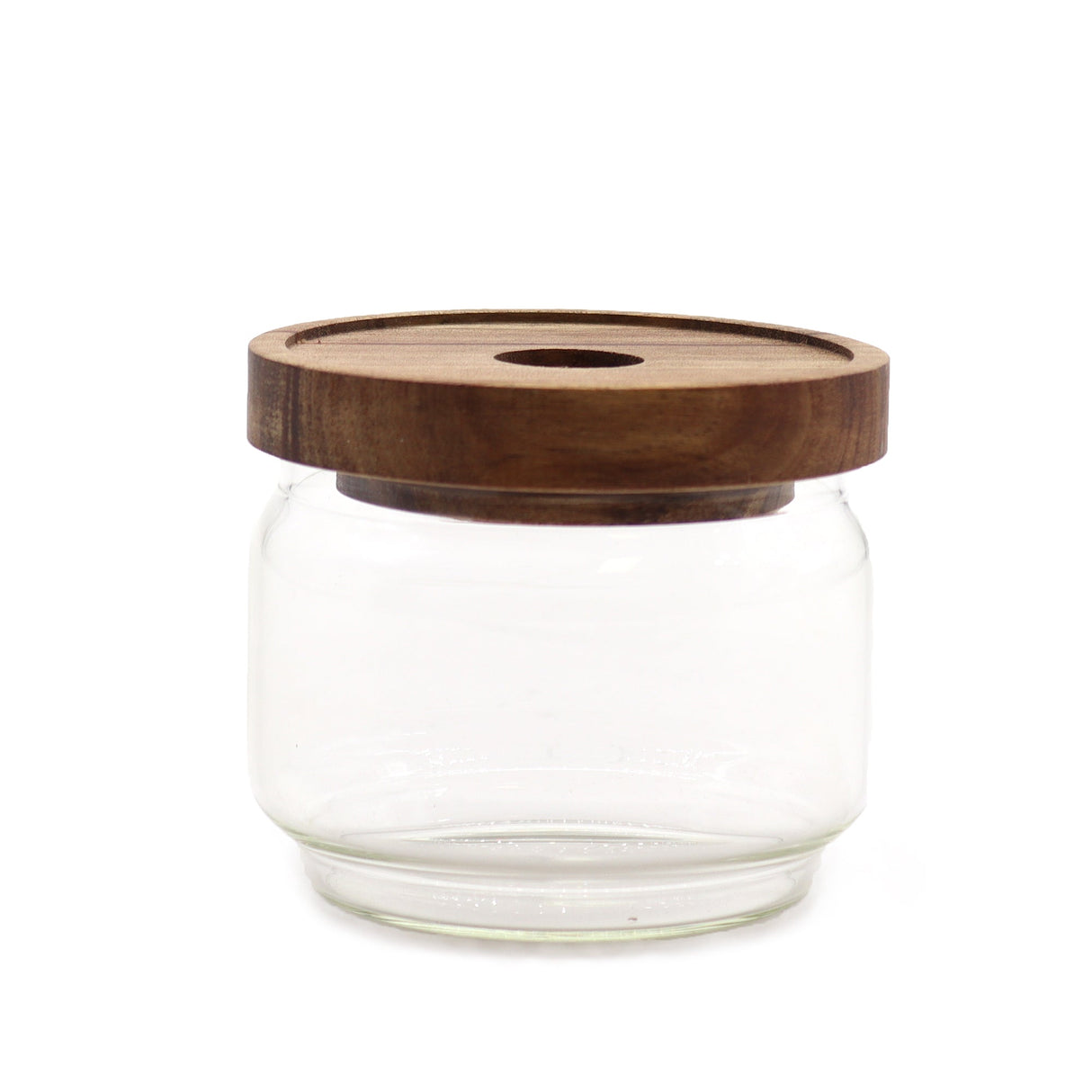 Cottage Bamboo Glass Jar - 7cm - SHAMTAM.COM