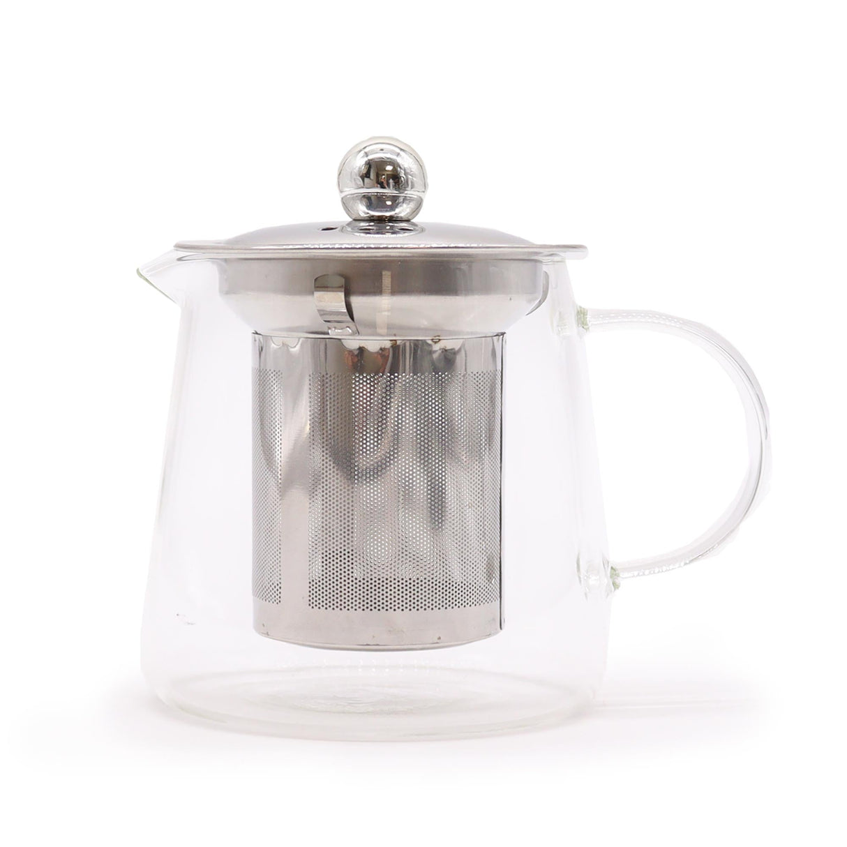 Glass Infuser Teapot - Flask Shape - 350ml - SHAMTAM.COM