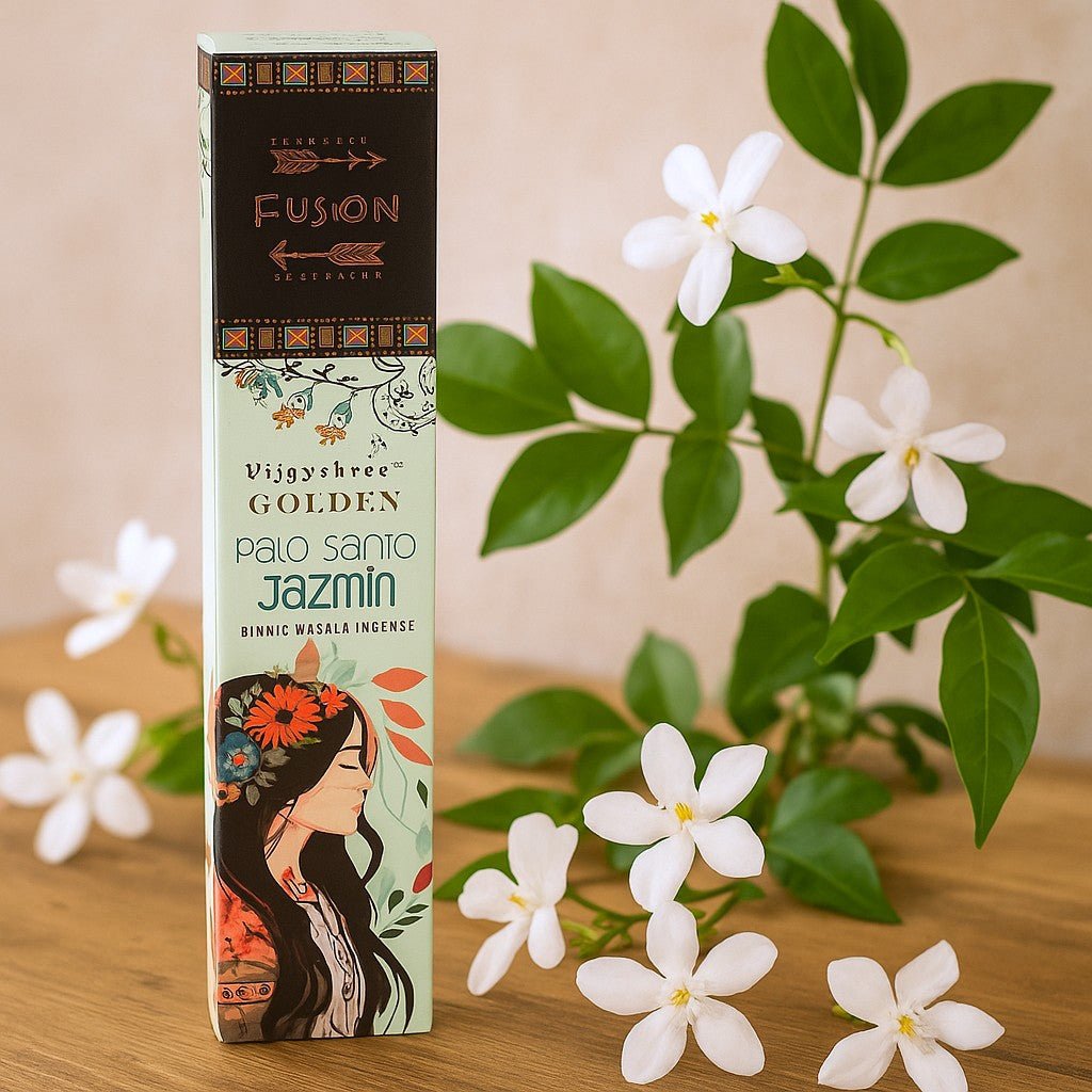 Golden Palo Santo And Jasmine Incense 15g - SHAMTAM.COM