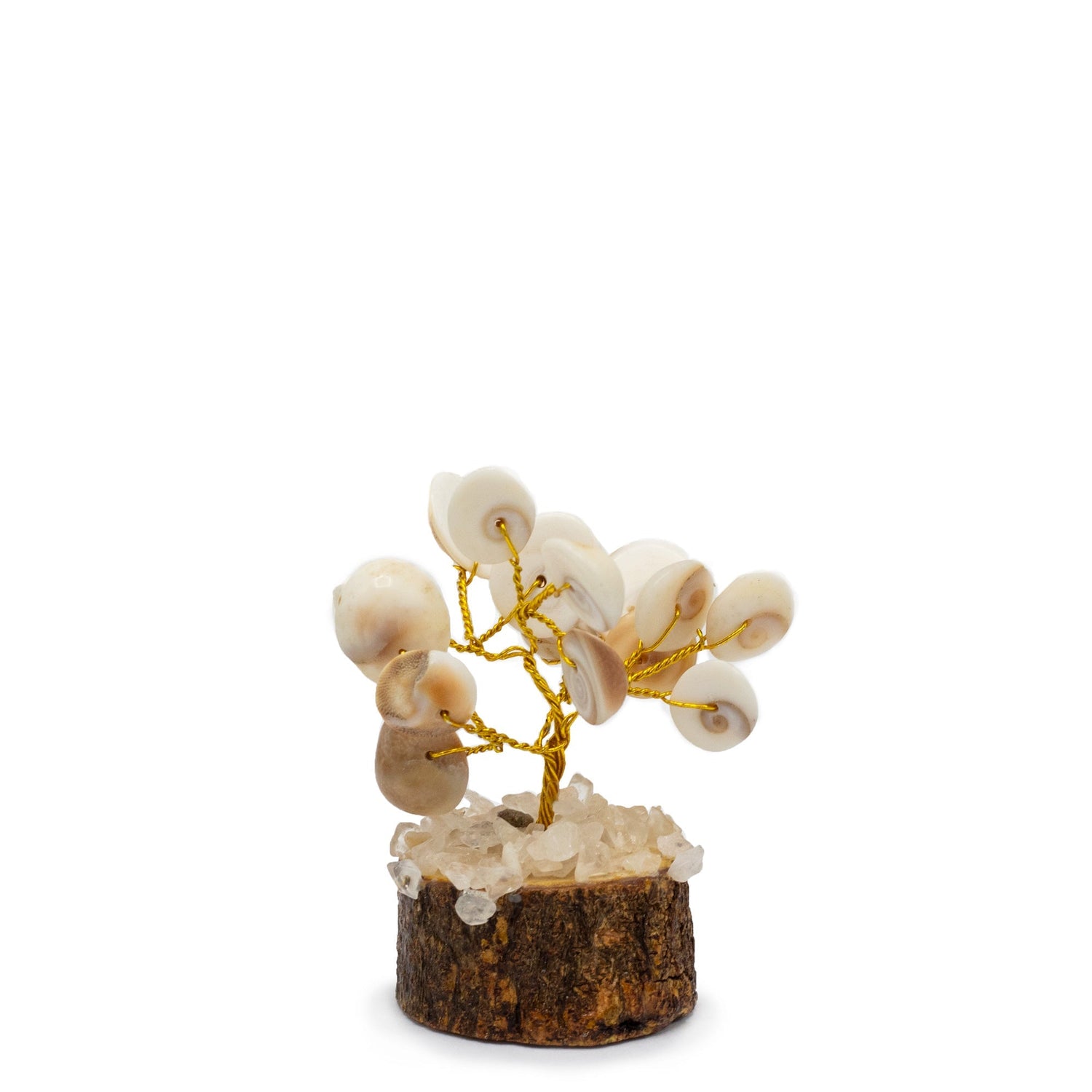 Handcrafted Gomati Chakra Stone Tree with Rudraksha Beads – 15 Sacred Stones for Spiritual Growth and Home Décor - SHAMTAM.COM
