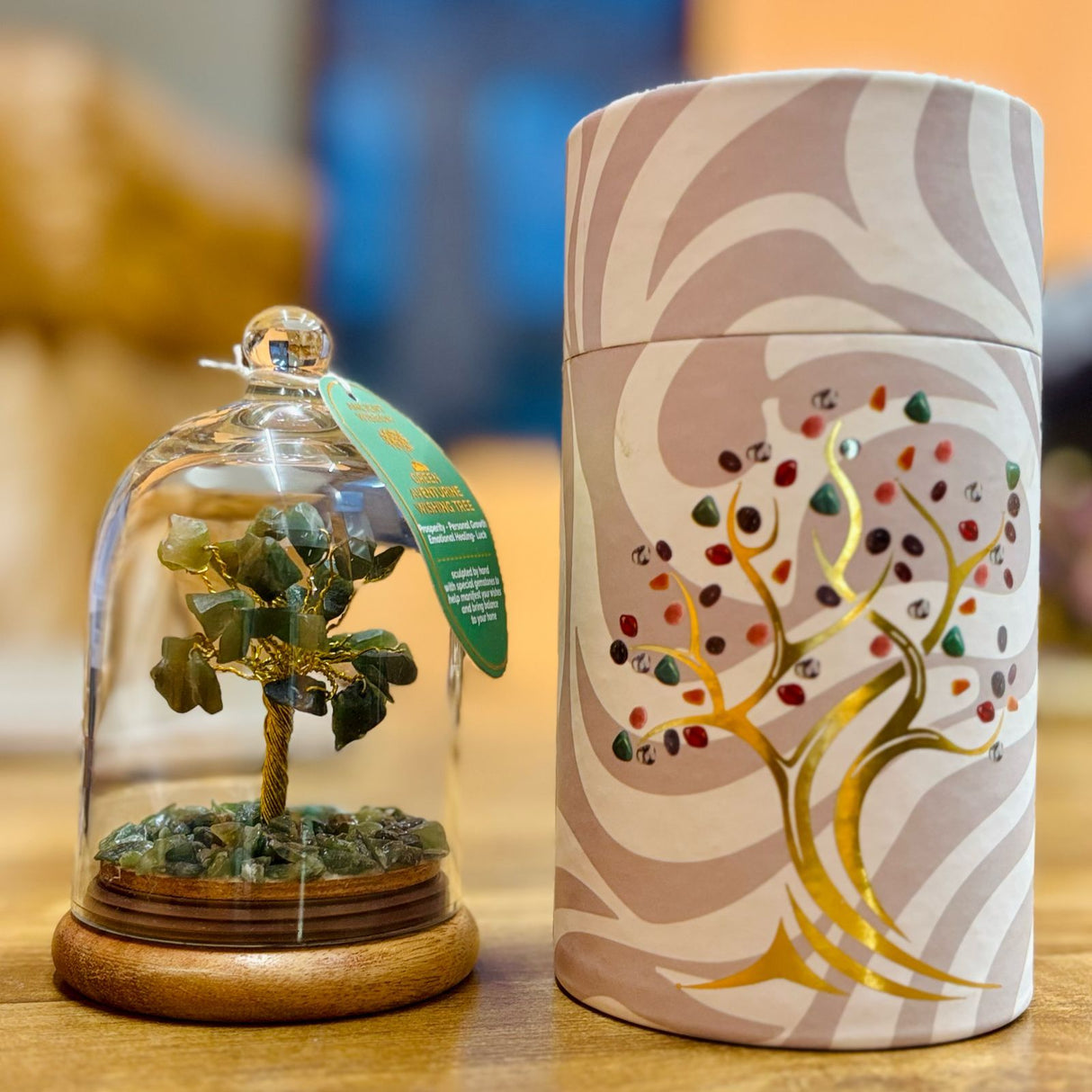 Green Aventurine Gemstone Dome Garden, 30 Chips - SHAMTAM.COM