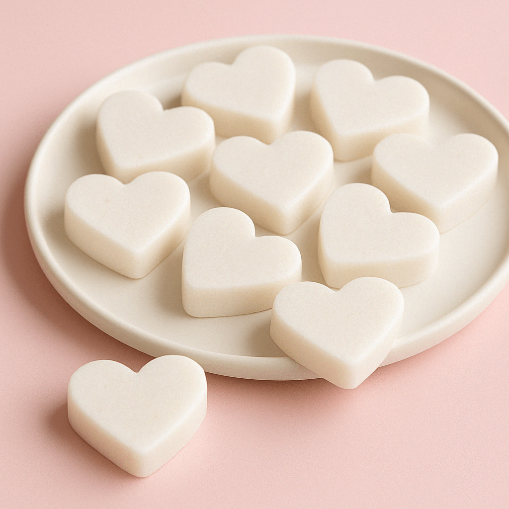 Heart Guest Soap - Coconut (10 pcs) - SHAMTAM.COM