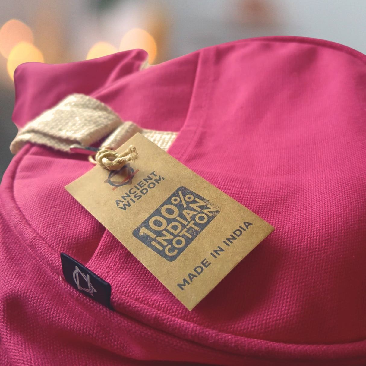 Motivational 'Don't Quit' Cherry Pink Gym Duffel Bag with Beige Straps - Perfect for Fitness and Travel - SHAMTAM.COM