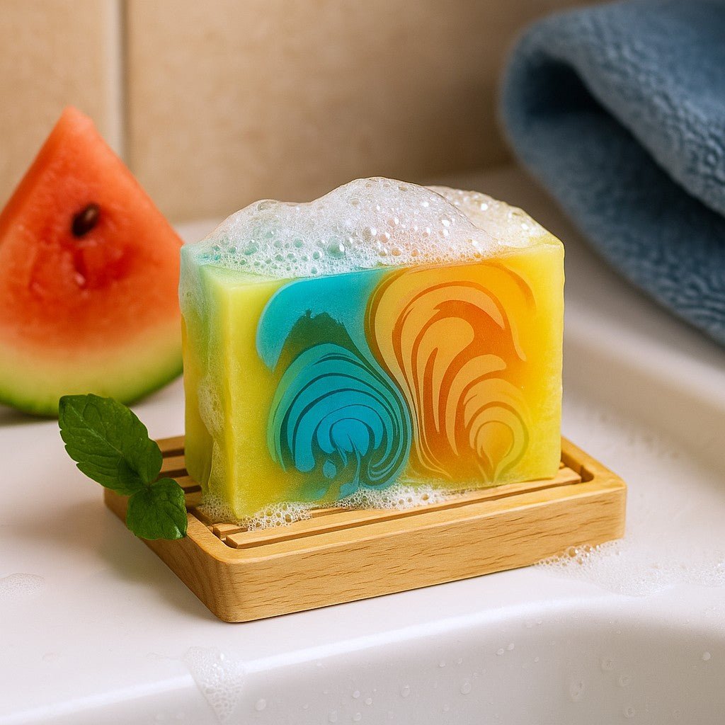 Handcrafted Soap Bar, Melon 100g - SHAMTAM.COM