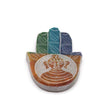 Handcrafted Soapstone Hamsa Incense Burner with Buddha Engraving for Spiritual Protection and Serenity - SHAMTAM.COM