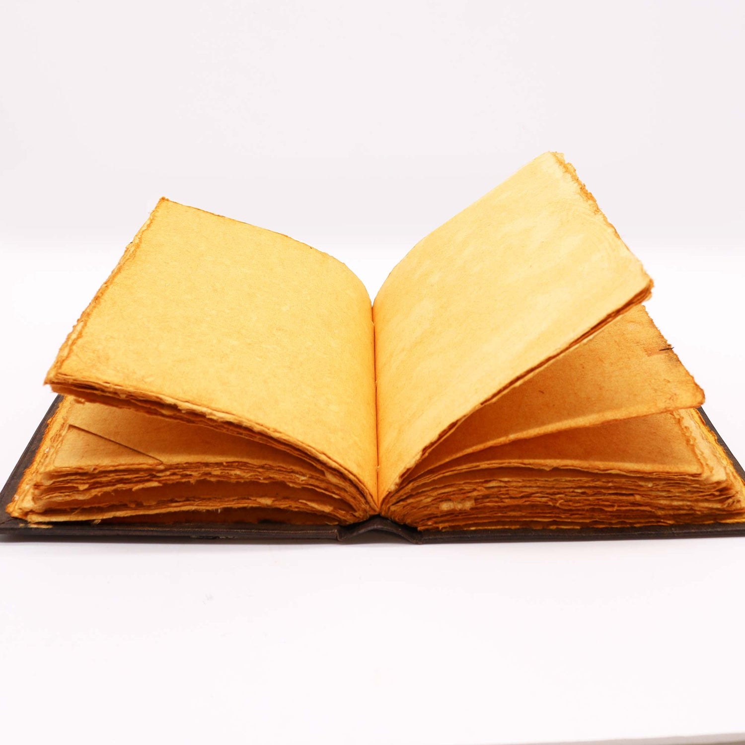 Handmade Notebook - Zinc Triple Moon Decor - 200 Deckle Edges Pages - 26x18cm - SHAMTAM.COM