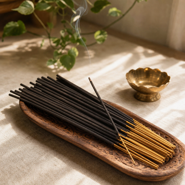 HEM Hexagonal Incense - Sandalwood — styled in a warm, naturally lit interior