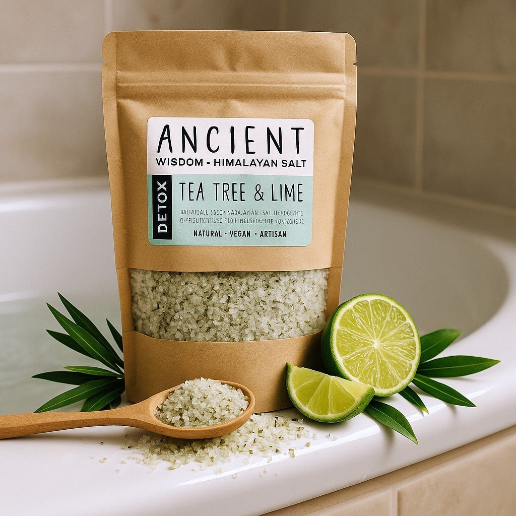 Himalayan Detox Bath Salts Tea Tree Lime 500g - SHAMTAM.COM