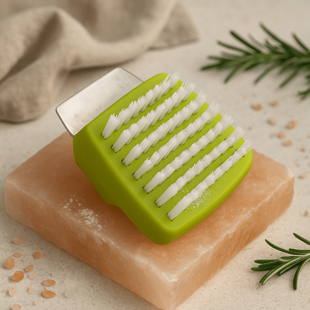 Himalayan Salt Block Cleaning Brush Assorted Colors - SHAMTAM.COM