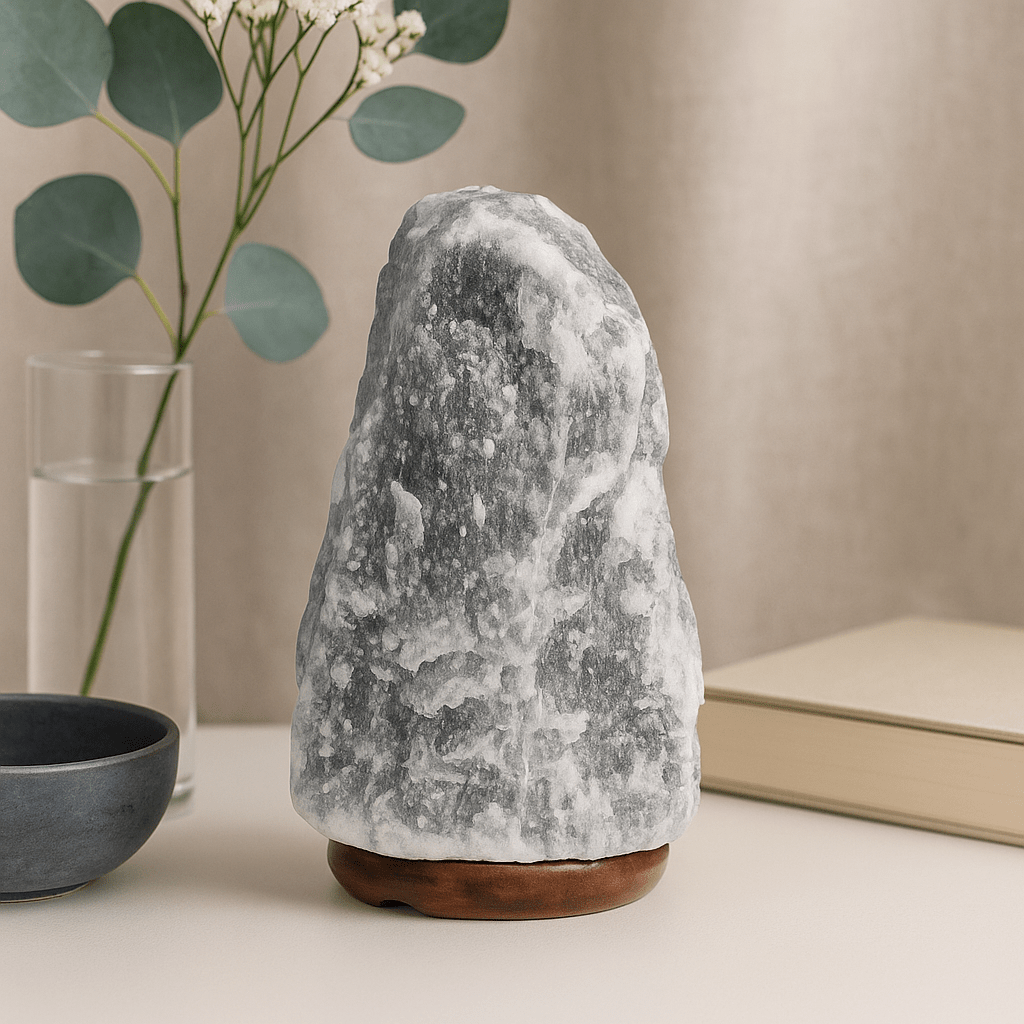 Himalayan Salt Lamp Grey 1.5 - 2kg - SHAMTAM.COM