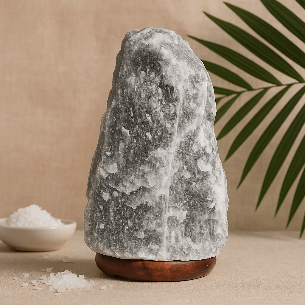 Himalayan Salt Lamp Grey 2 - 3kg - SHAMTAM.COM