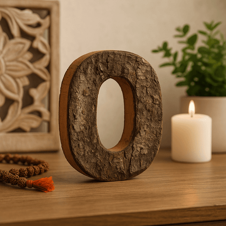 Home Letters Rustic Wood Bark Set of 4 - SHAMTAM.COM