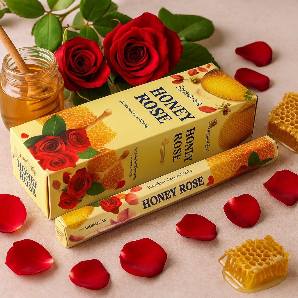 Honey Rose Incense Charcoal Free Hex Aromatika - SHAMTAM.COM