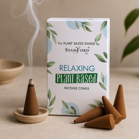 Incense Cones Plant Based Relaxing Vegan 12 Cones - SHAMTAM.COM