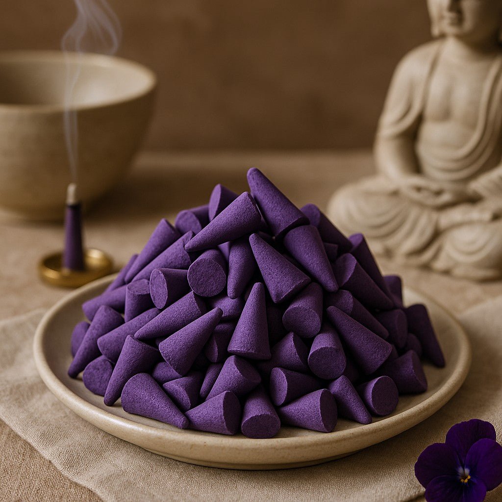 Incense Cones Violet 850 Pieces - SHAMTAM.COM