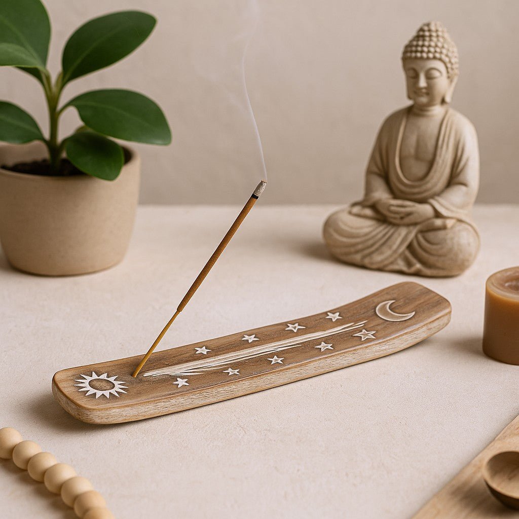 Incense Holder - White Washed - SHAMTAM.COM