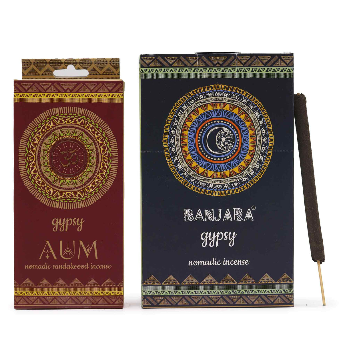 Banjara Nomadic Incense Set - AUM Sandalwood & Gypsy Fragrance with Intricate Designs - SHAMTAM.COM