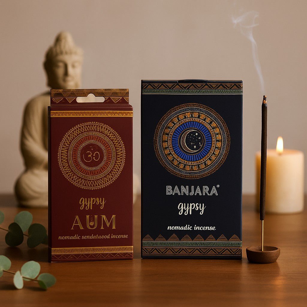 Incense Set, Sandalwood and Gypsy Fragrances Banjara - SHAMTAM.COM