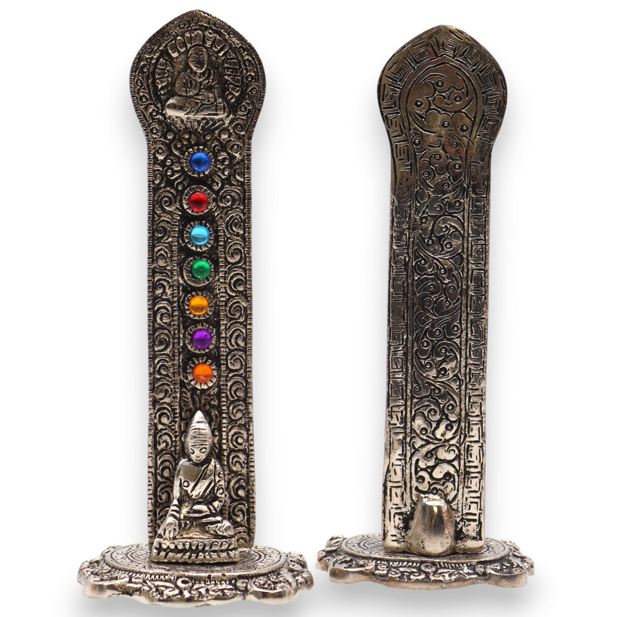 Elevate Your Spiritual Space with the 7 Chakra Tower Buddha Incense Holder – Enhance Meditation & Yoga Practices - SHAMTAM.COM
