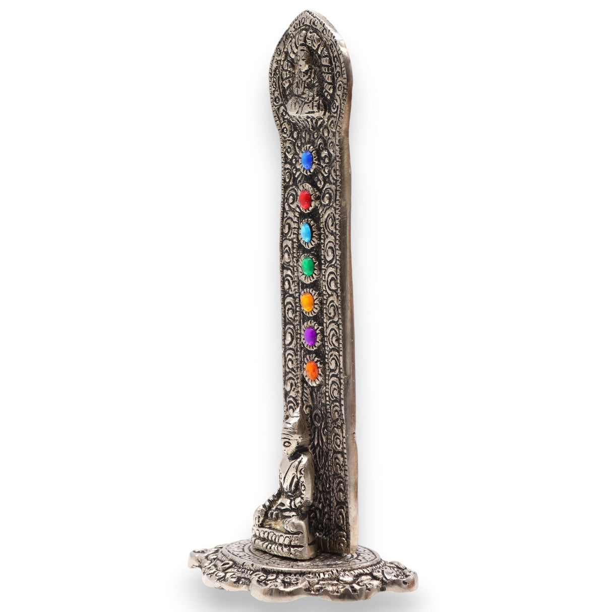 Elevate Your Spiritual Space with the 7 Chakra Tower Buddha Incense Holder – Enhance Meditation & Yoga Practices - SHAMTAM.COM