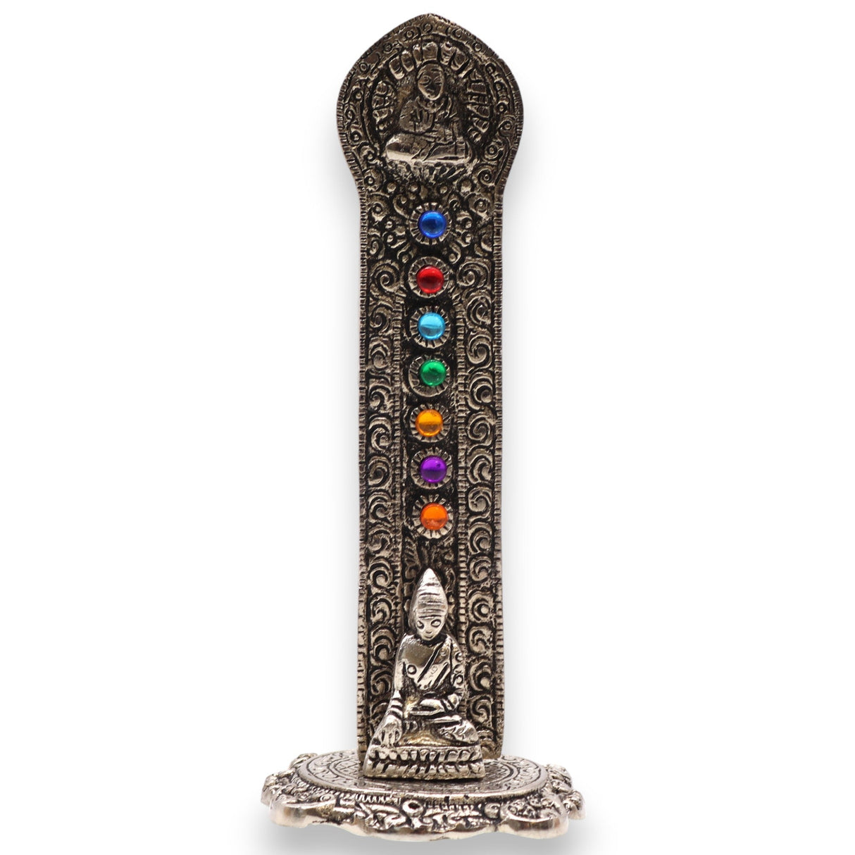 Elevate Your Spiritual Space with the 7 Chakra Tower Buddha Incense Holder – Enhance Meditation & Yoga Practices - SHAMTAM.COM
