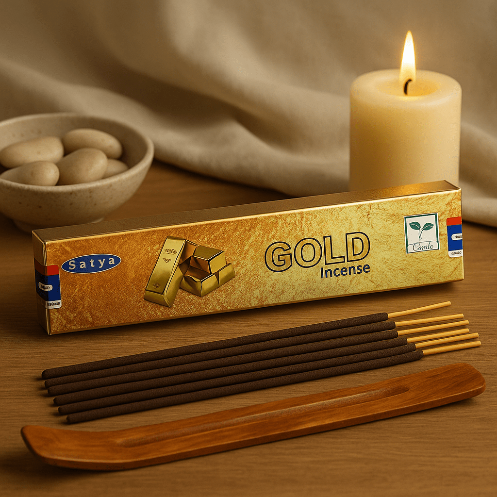 Incense Sticks Gold 15g Satya - SHAMTAM.COM