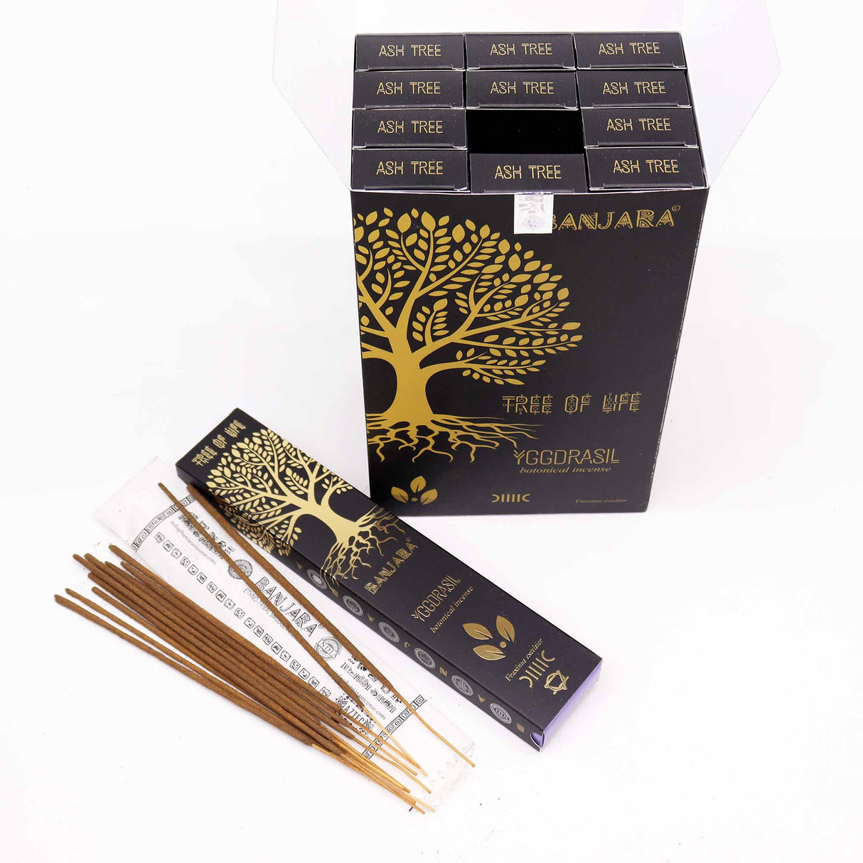 Banjara Botanical Incense - Yggdrasil Tree of Life | Handmade in India | Pine & Juniper Fragrance | 15g Pack - SHAMTAM.COM