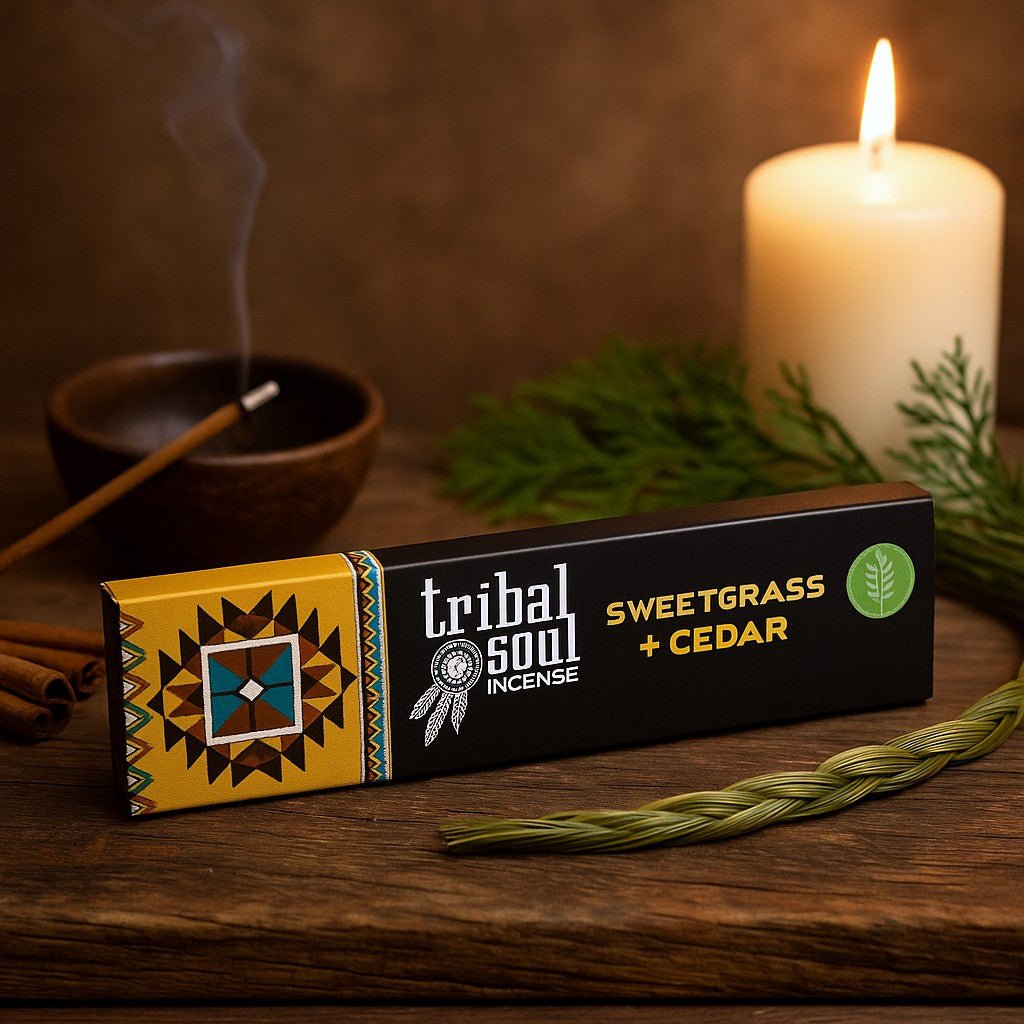 Incense Sticks Sweetgrass Cedar Tribal Soul - SHAMTAM.COM