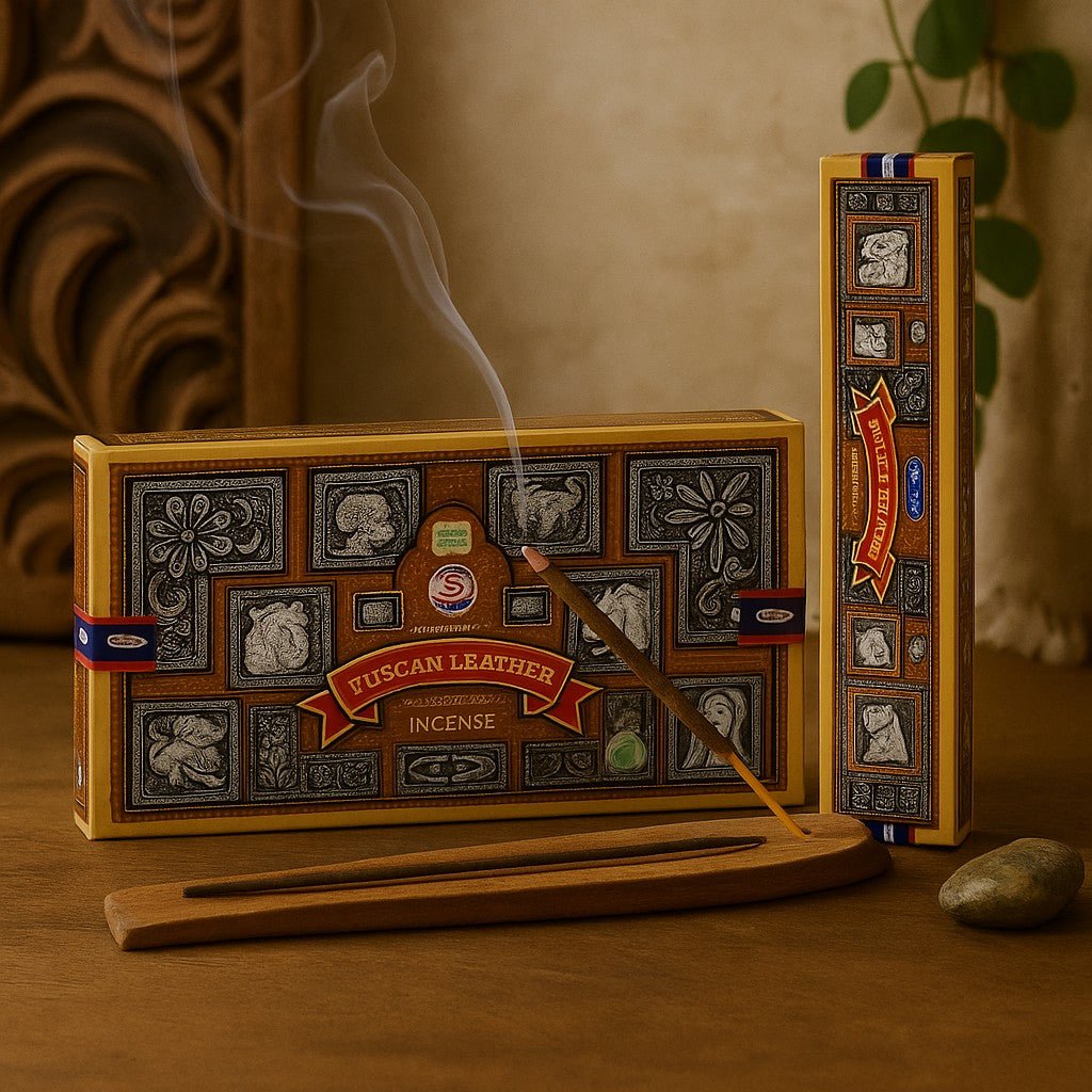 Incense Sticks Tuscan Leather Super Hit Satya - SHAMTAM.COM