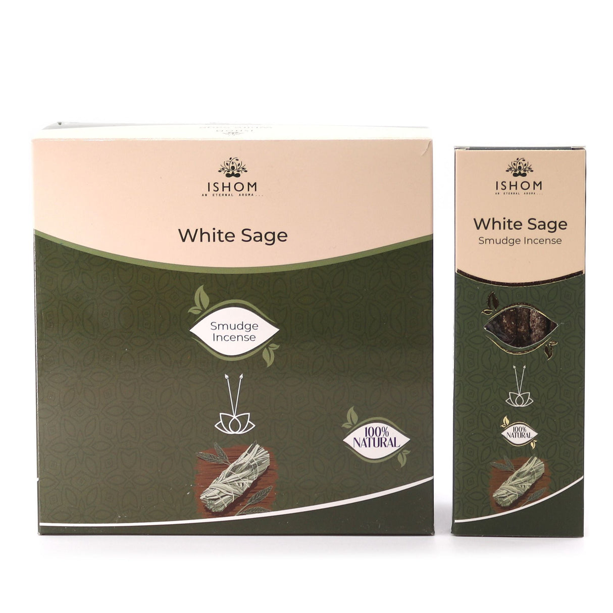 Ishom White Sage Incense Sticks for Cleansing - SHAMTAM.COM
