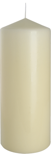 Ivory Pillar Candle 80 x 200mm - SHAMTAM.COM
