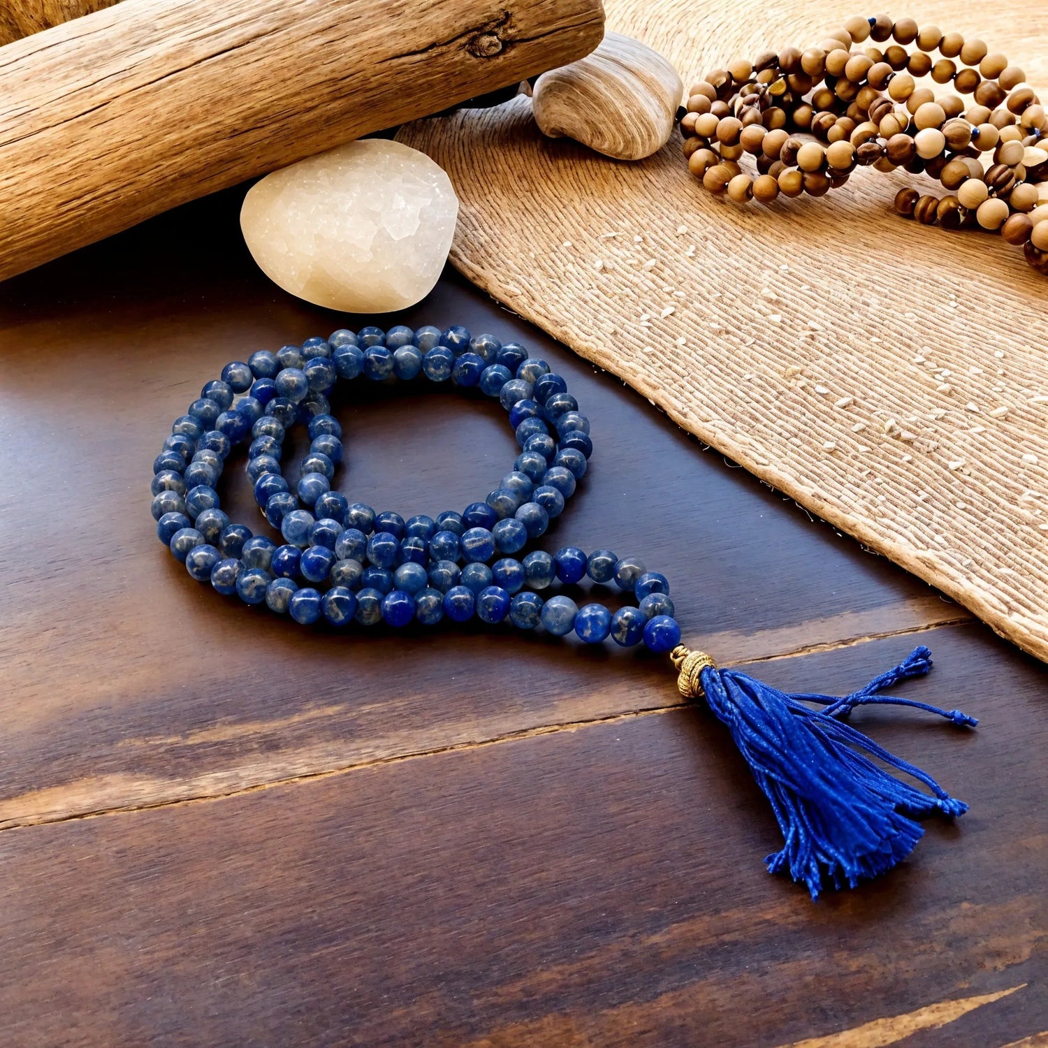 108 Bead Mala - Lapis Japa Mala - SHAMTAM.COM