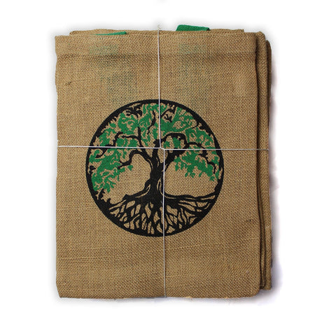 Jute Tote Bag 7 Chakras Mystic Designs - SHAMTAM.COM