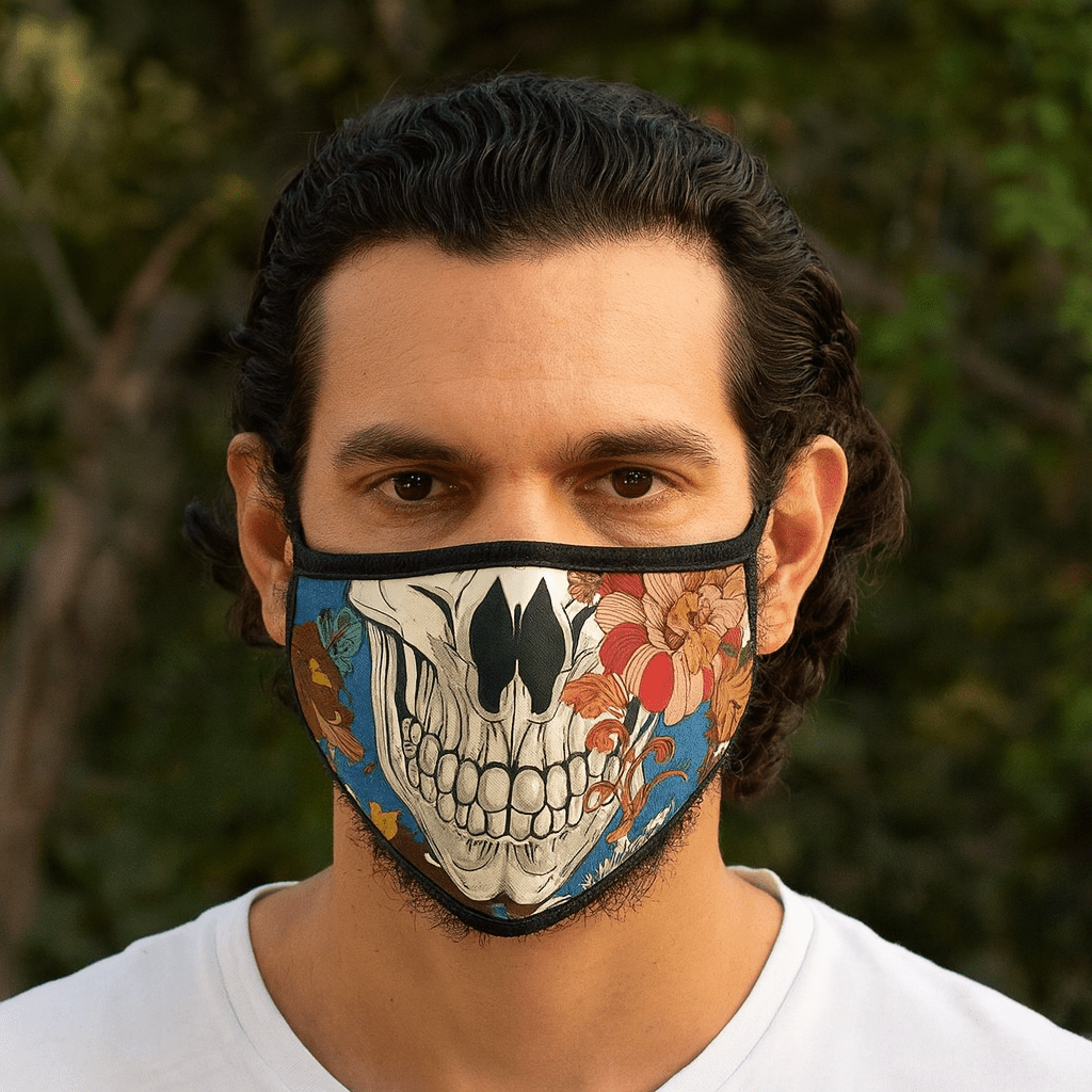 Kids Face Mask Colorful Calavera With Filter - SHAMTAM.COM